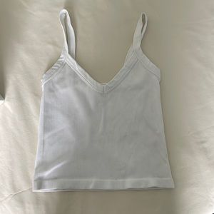 Basic white seamless tank